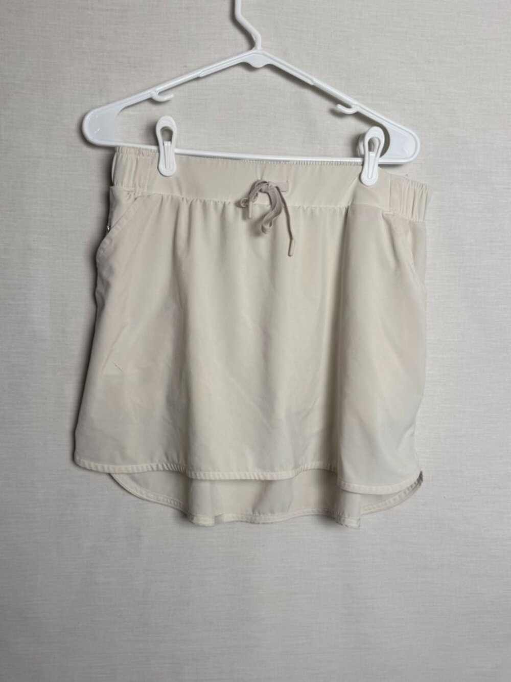 All In Motion Cream Athletic Drawstring Skort Size L